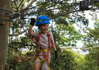 Treetops Adventure Yeodene Park: Corso di corde per bambini, Birregurra, Australia, Melbourne Tickets.