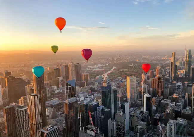 Volo Melbourne in mongolfiera all'alba e colazione opzionale con champagne, Melbourne, Australia, Melbourne Tickets.
