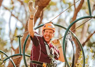Treetops Adventure : Parc Yeodene, Birregurra, Australie, Melbourne Tickets.